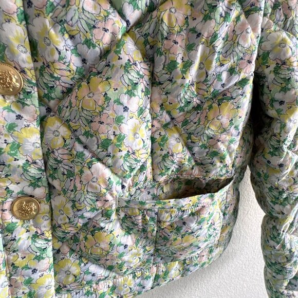J. Crew New Limited-edition Crop quilted Louisa lady jacket in Liberty® fabric - Picture 9 of 12